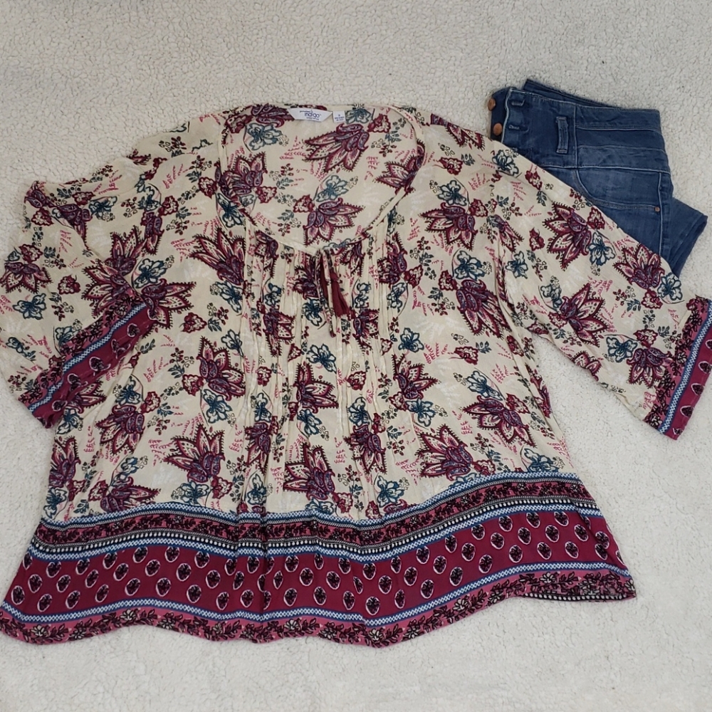 3💝 for $25 Great Northwest Indigo plus blouse